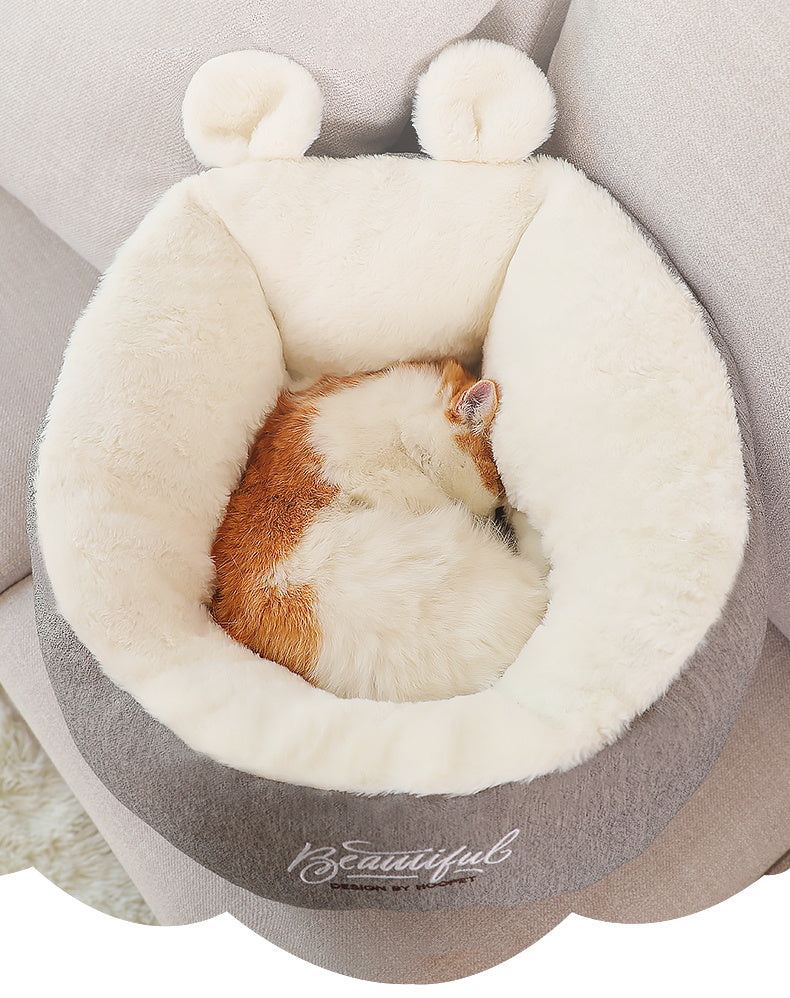 Cozy Warming Cat Bed