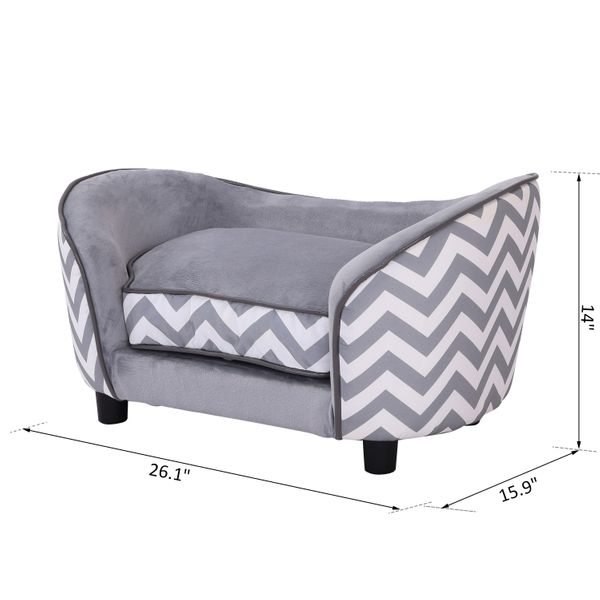 PawHut Elevated Pet Sofa Bed – Soft & Cozy Design