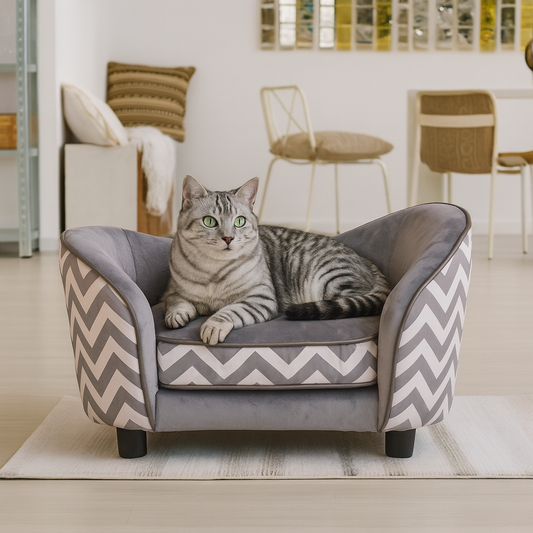 PawHut Elevated Pet Sofa Bed – Soft & Cozy Design
