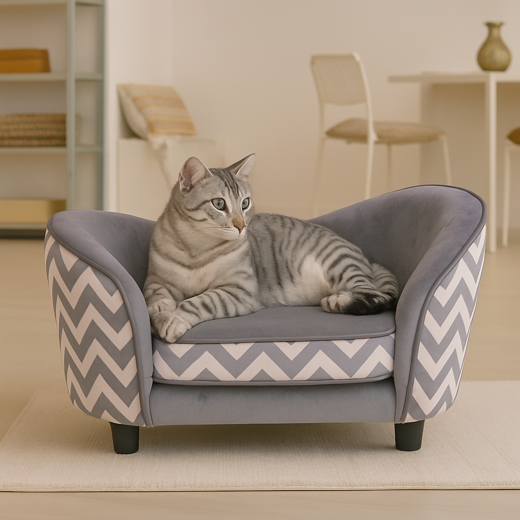 PawHut Elevated Pet Sofa Bed – Soft & Cozy Design