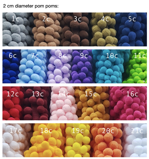 Round Pet Mat with Pom Poms