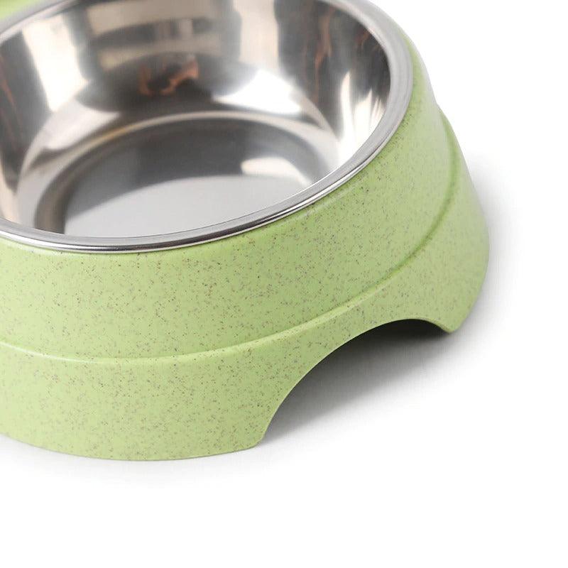 Stylish Stainless Steel Double Pet Feeder