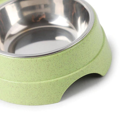 Stylish Stainless Steel Double Pet Feeder